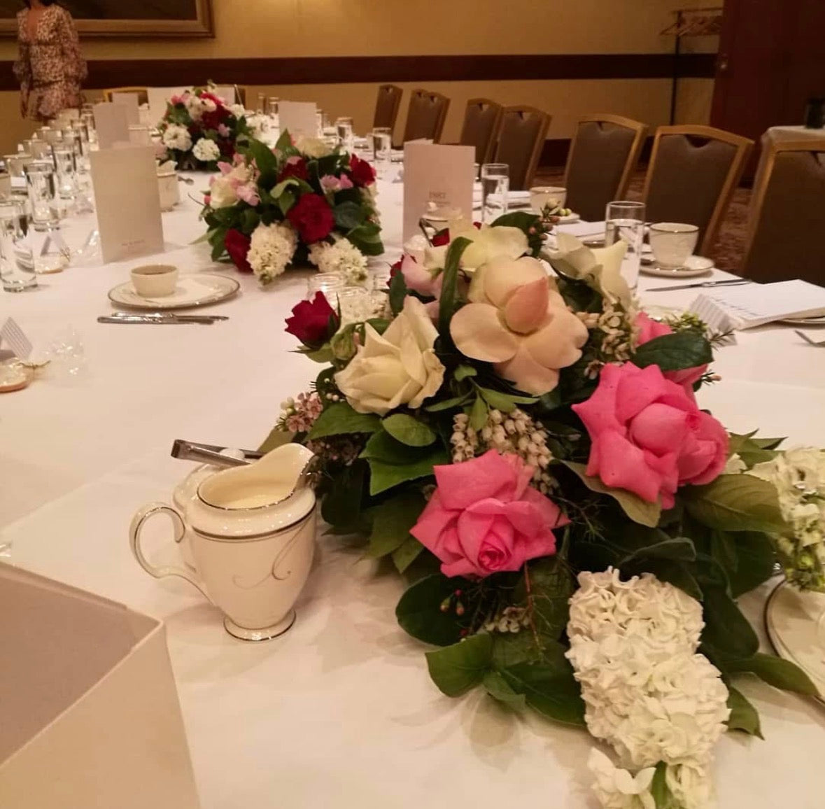 Low Lying Guest Table Centrepiece