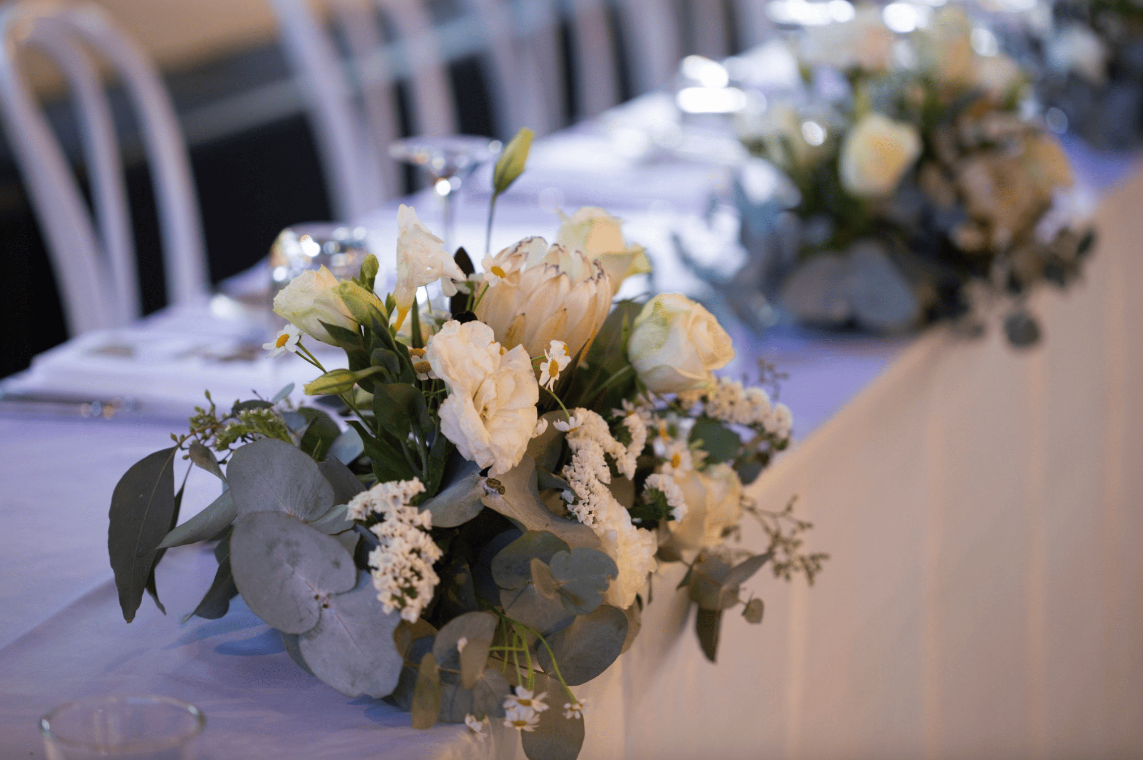 Low Lying Guest Table Centrepiece