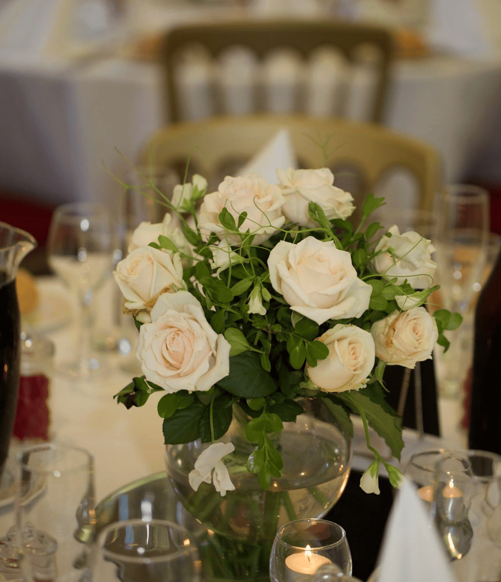 Guest Table Vased Centrepiece